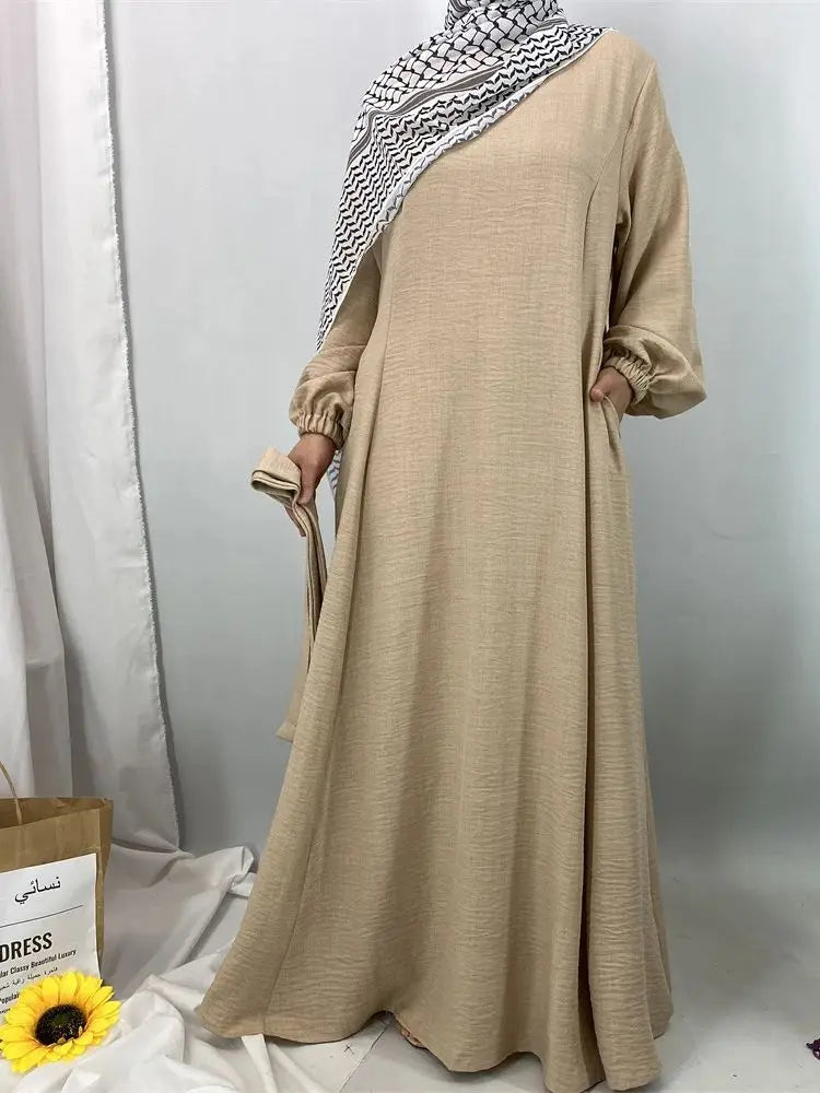 Cralom Ramadan Eid Mubarak Modest Niqab Abaya for Muslim Women