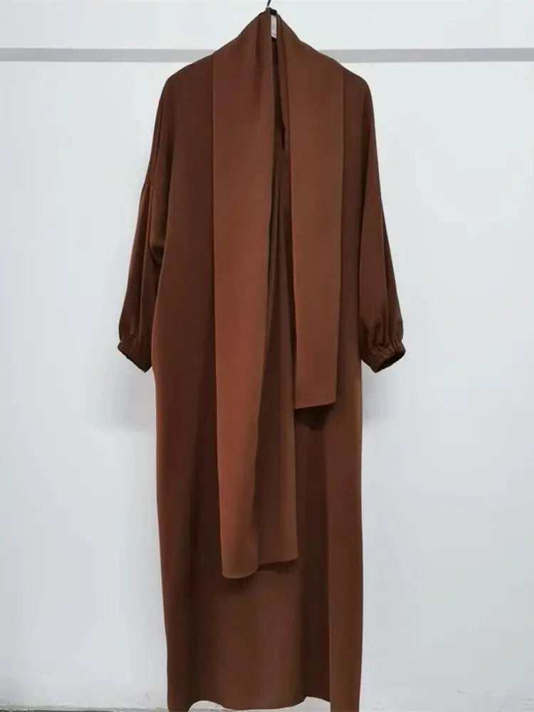 Cralom Modest Eid Niqab Abaya Kaftan Dress