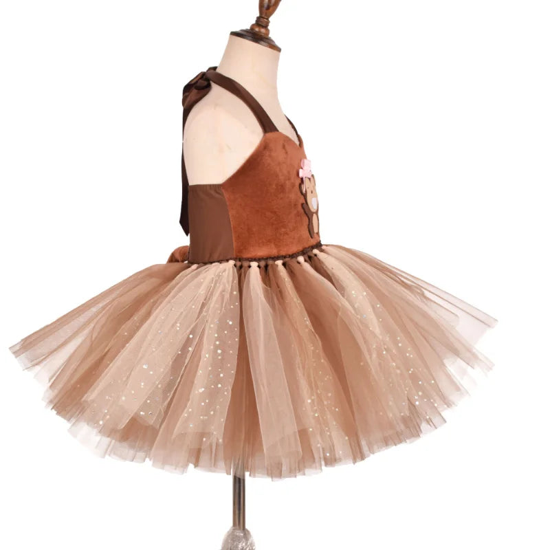 Cralom Monkey Tutu Dress for Children's Day Cosplay and Dance