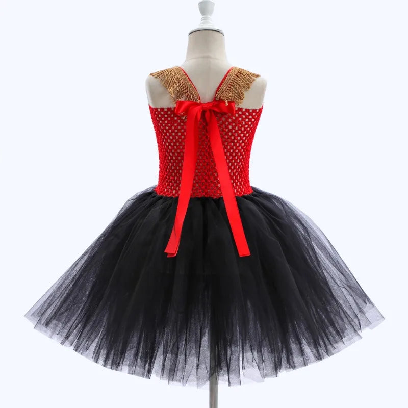 Cralom Baby Girl Lace Tutu Festive Costume Set