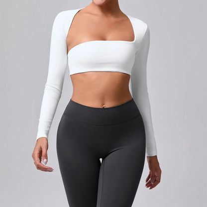 Cralom Women's Lightweight Long Sleeve Yoga Tunic for Outdoor Sports & Fitness