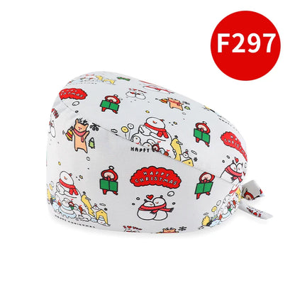 Cralom Cotton Nurse Scrub Cap: Adjustable and Breathable Dentist Hat