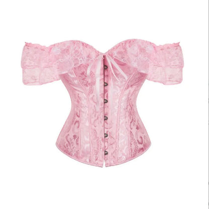 Cralom Lace Corset Top - Women's Shapewear Waist Trainer & Body Shaper Top