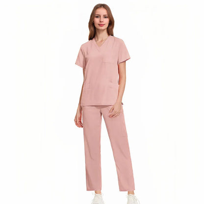 Cralom Medical Professional Scrub Set: Doctor Nurse Uniform for Hospital Beauty Salon