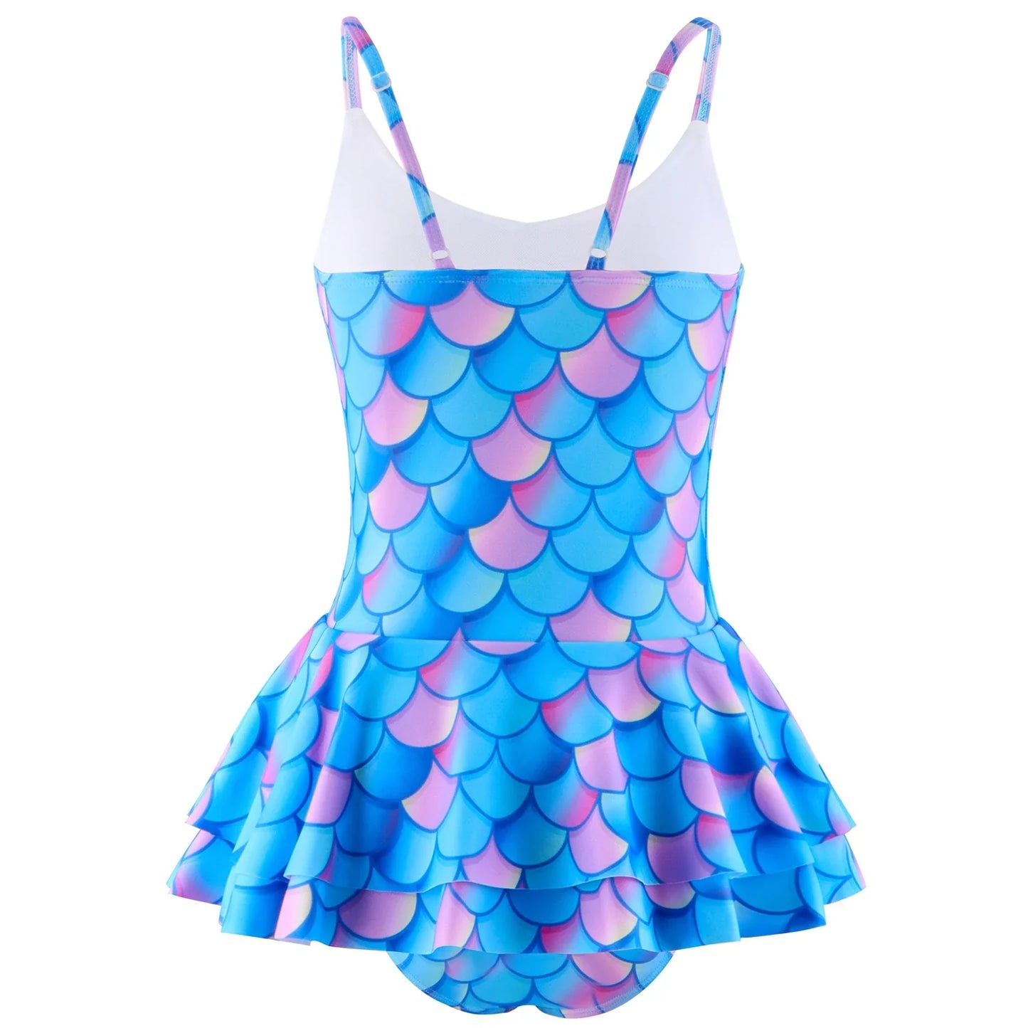 Girls Scale Print One-Piece Swimsuit by Cralom