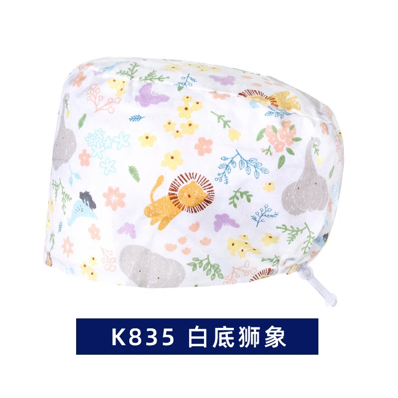 Cralom Cotton Scrub Caps - Unisex Nursing Surgical Medical Hat for Stylish Professionals