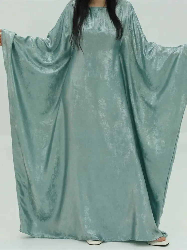 Cralom Luxury Satin Maxi Abaya for Women Muslim - Cralom Ramadan Eid Dubai Abayas