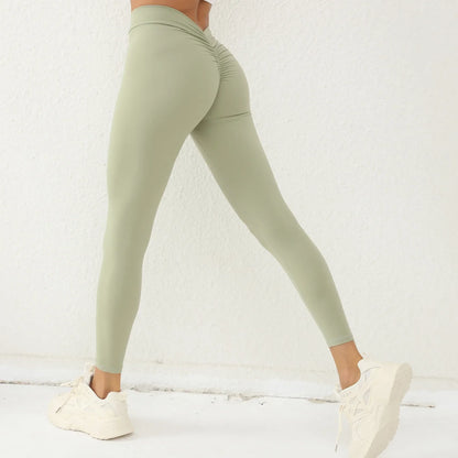 Cralom V-Waist Butt Lifting Yoga Pants for Women