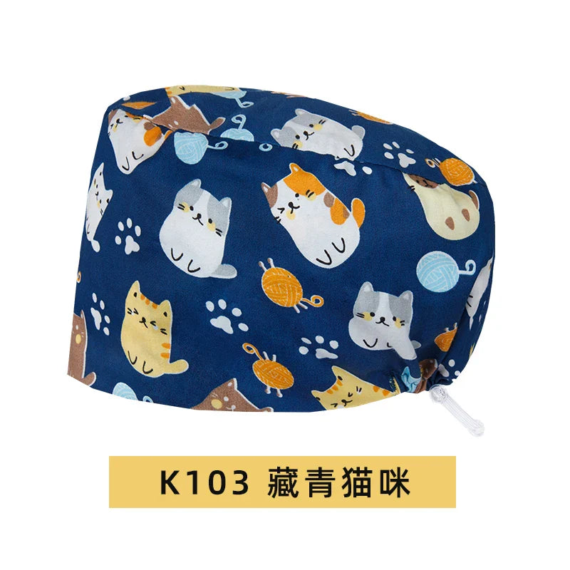 Cralom Cotton Scrub Caps - Unisex Nursing Surgical Medical Hat for Stylish Professionals