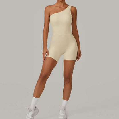 Cralom Seamless Yoga Jumpsuit: Butt Lifting Nude Feel Bodysuit for Fitness Gym