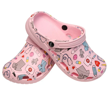 Cralom Women's Classic Nurse Clogs Outdoor Slippers