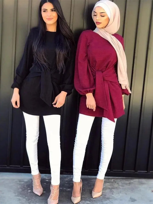 Cralom Bandage Sleeve Eid Abaya - Modest Muslim Women's Fashion