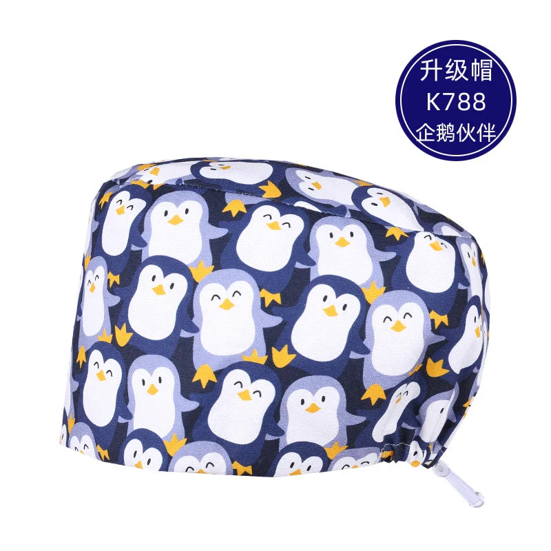 Cralom Cotton Scrub Cap - Unisex Surgical Hat for Healthcare Pros
