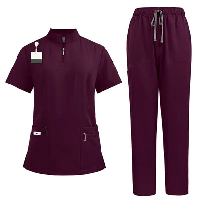 Cralom V-neck Scrubs Set for Hospital & Dental Surgery Work