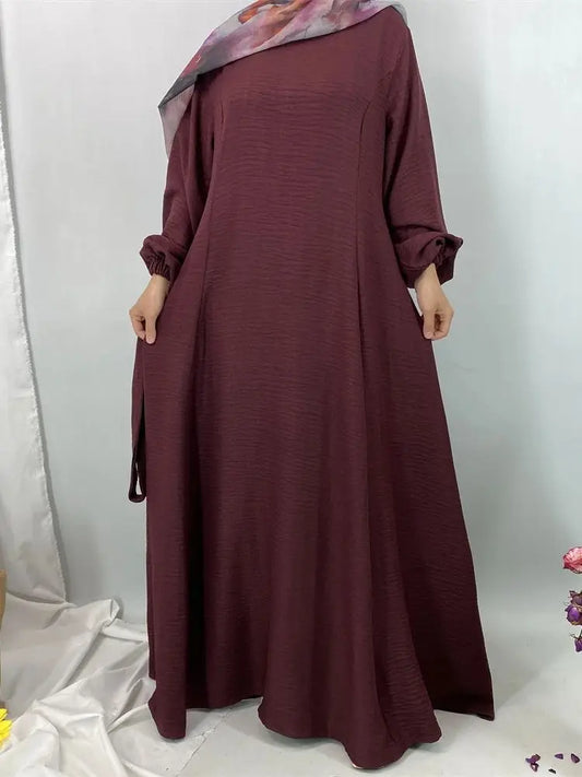 Cralom Ramadan Eid Mubarak Modest Niqab Abaya for Muslim Women