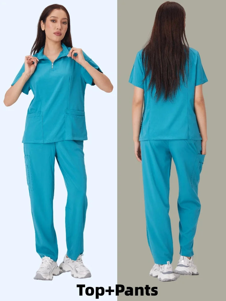 Cralom Medical Scrubs Set - Professional Nursing Uniforms for Men & Women