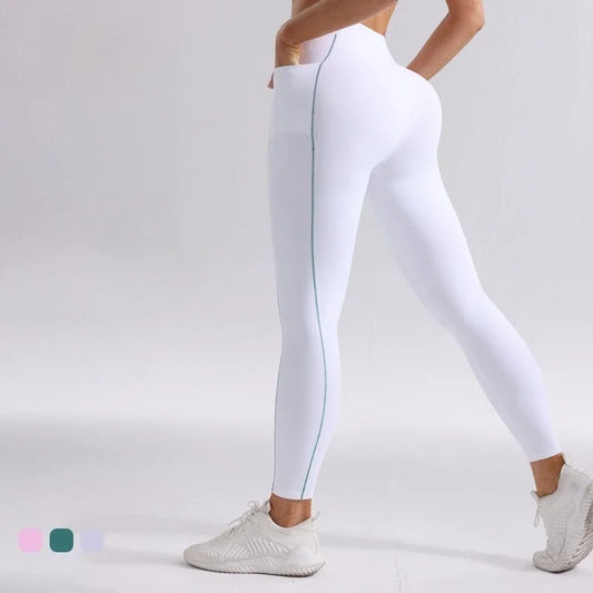 Cralom High Waist Yoga Gym Leggings with Pockets