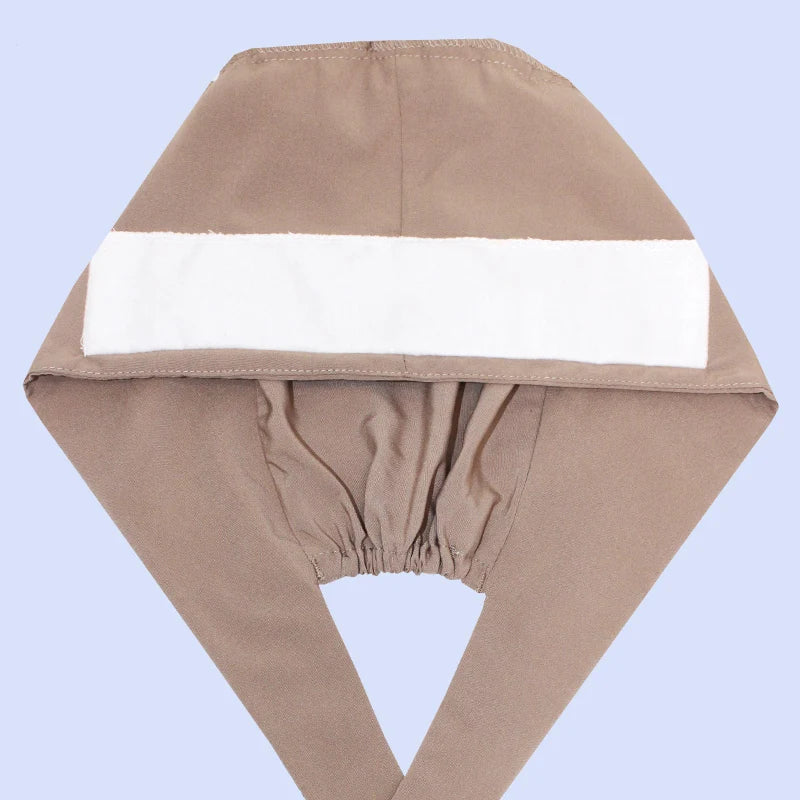 Cralom Women's Solid Scrubs Caps for Medical and Beauty Professionals