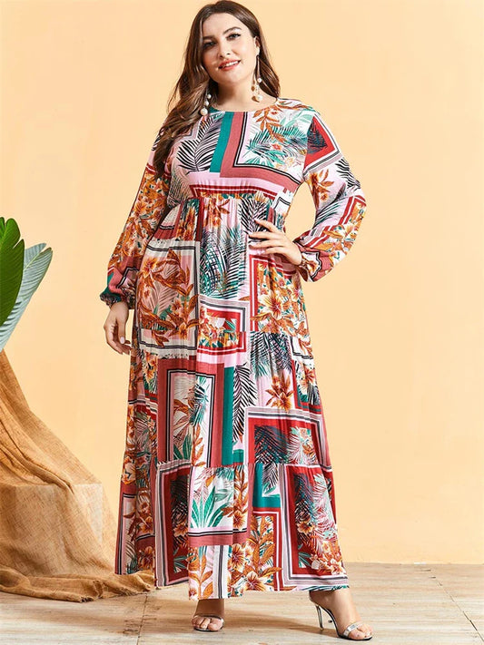 Cralom Ramadan Eid Abaya Kaftan Modest Dress - Women's Fashion
