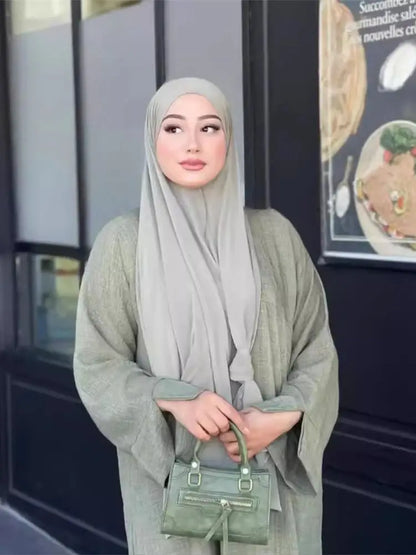 Ramadan Eid Abaya Dress for Women by Cralom - Modest Muslim Kaftan Robe