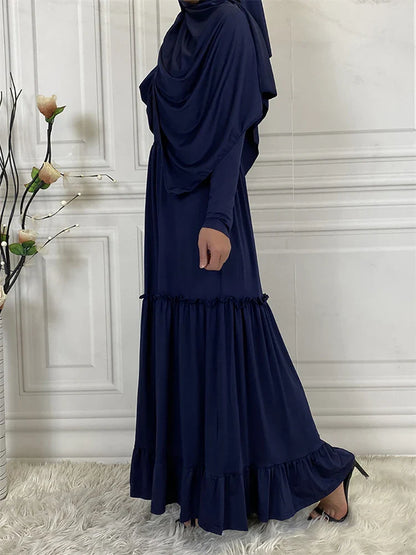 Cralom Modest Abaya Hijab Kebaya Kaftan Robe for Muslim Women