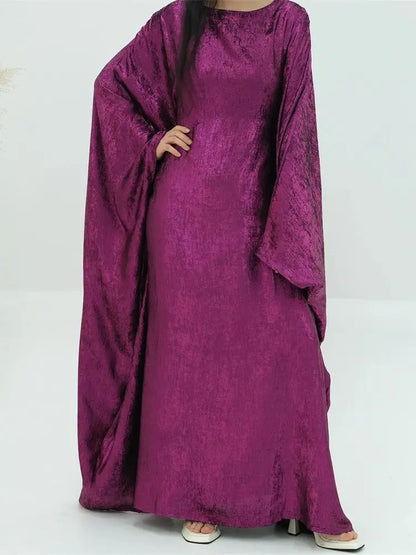 Cralom Luxury Satin Maxi Abaya for Women Muslim - Cralom Ramadan Eid Dubai Abayas