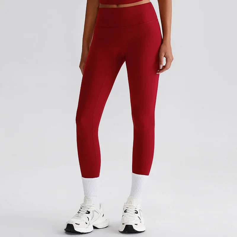 Cralom Seamless High Waist Yoga Pants for Running Outdoor Workout