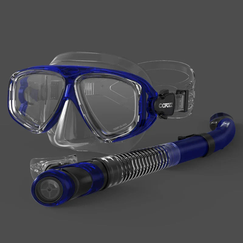 Cralom 2024 Diving Mask Set for Adults - Anti-Fog Goggles, Snorkel Tube