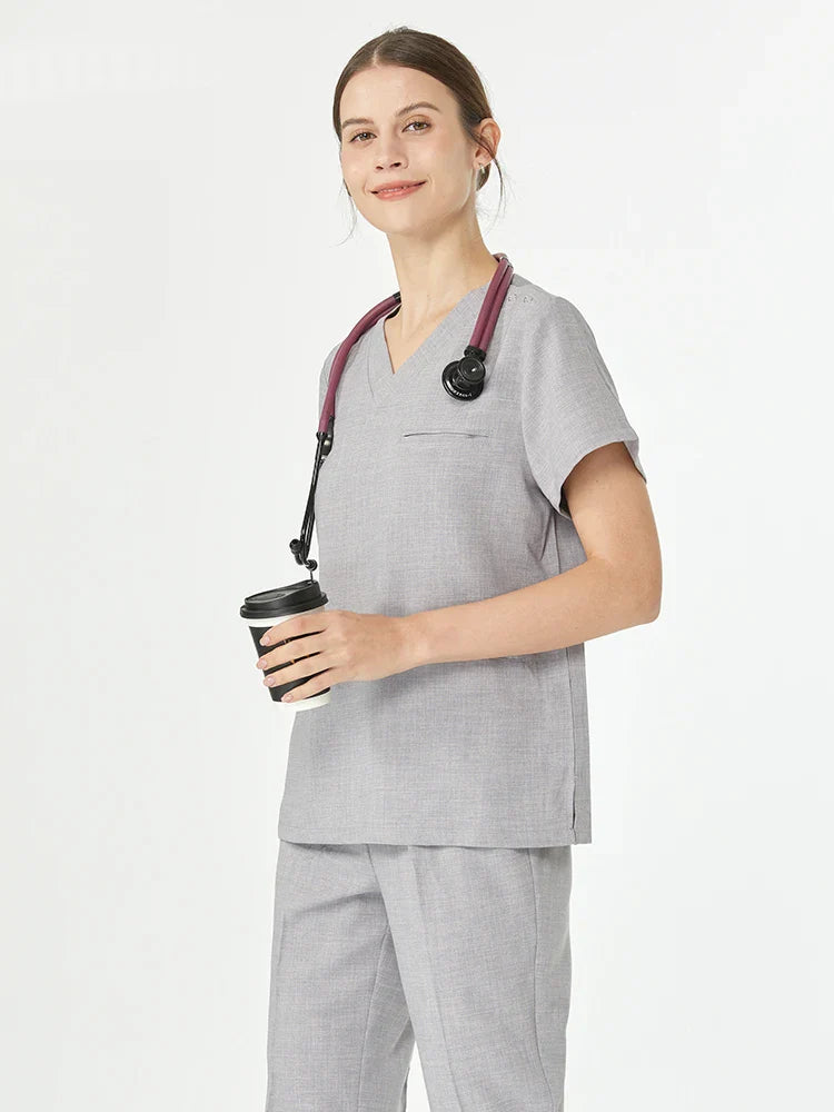 Cralom Stretch Nursing Scrubs - Comfortable Pediatric Nurse Uniforms