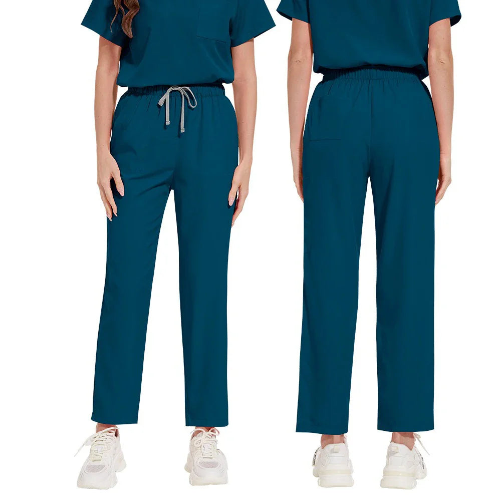 Cralom Medical Professional Scrub Set: Doctor Nurse Uniform for Hospital Beauty Salon
