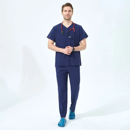Cralom Unisex 4-way Stretch Doctor Scrub Set: Premium Hospital Uniform