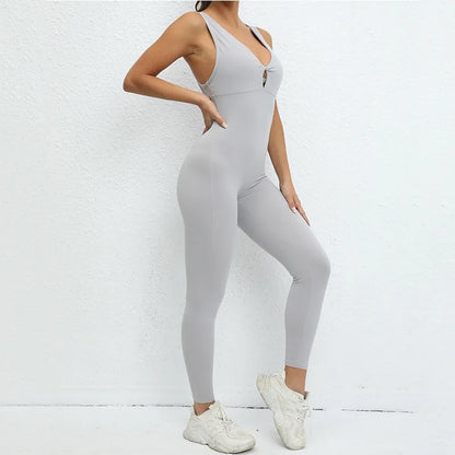 Cralom Seamless Butt Lifting Yoga Jumpsuit