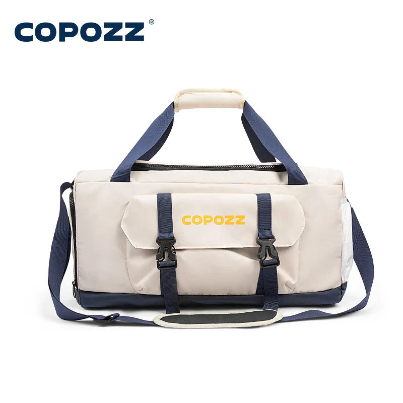 Cralom 30L Gym Bag with Shoes Compartment Waterproof Unisex Handbag Crossbody