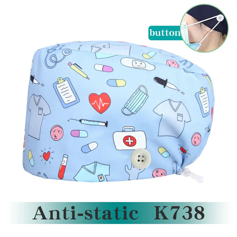 Cralom Long Hair Surgical Caps for Professionals and Chefs