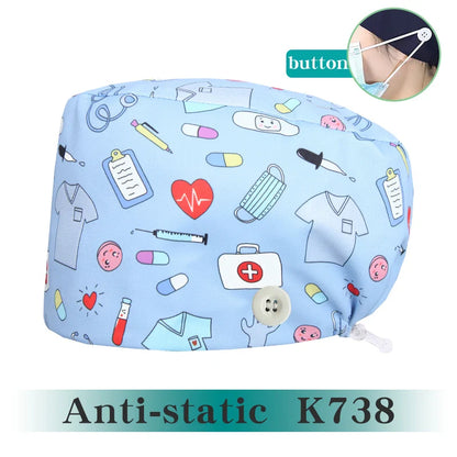 Cralom Long Hair Surgical Caps for Professionals and Chefs
