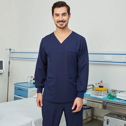 Cralom Stretch Medical Scrubs Set for Clinical Work