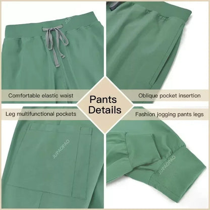 Cralom Spring Beauty Salon Scrubs & Jogger Pants Set