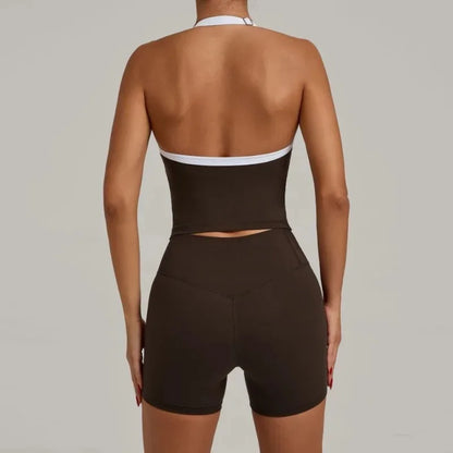 Cralom High-Waisted Booty-Lifting Yoga Set: Gym Outfit