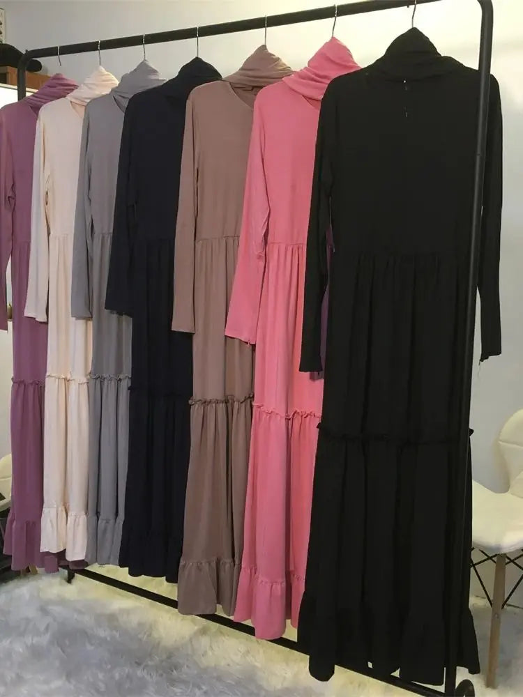 Cralom Modest Abaya Hijab Kebaya Kaftan Robe for Muslim Women
