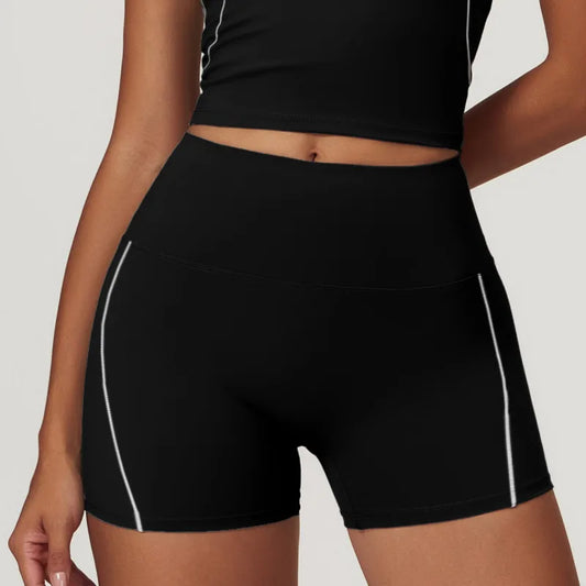 Cralom High Waist Yoga Shorts for Women's Fitness and Running