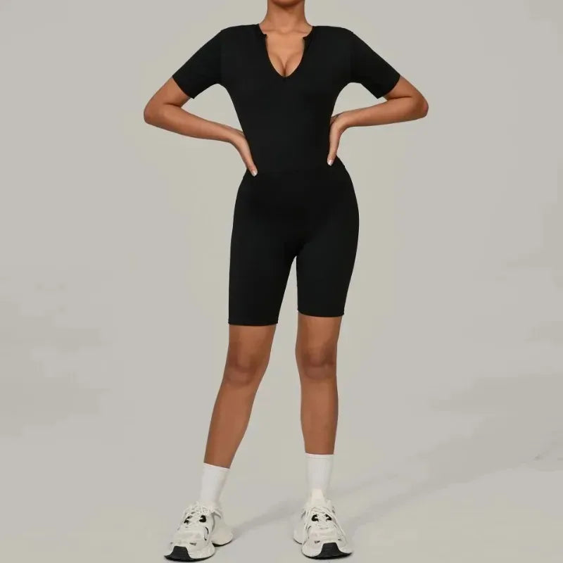 Cralom Seamless Yoga Jumpsuit for Women: Comfortable, Breathable, and Butt-Lifting Gym Activewear