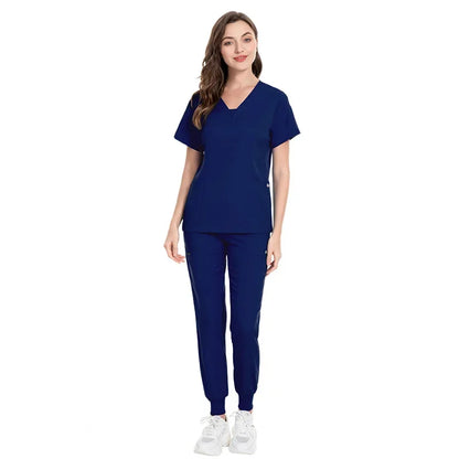 Cralom Slim Fit Medical Scrubs Set for Nursing, Surgery, Dental - Women's Professional Uniform