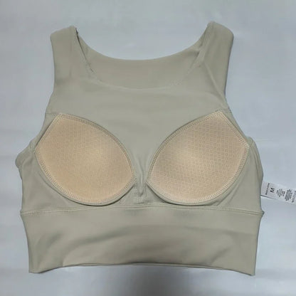Cralom Shockproof Yoga Bra for Women, Quick Dry Gym Crop Top, Running Workout Bra