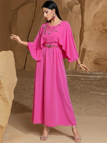 Cralom Ramadan Satin Abaya: Luxury Muslim Fashion & African Dresses