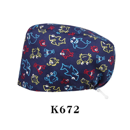 Cralom Shiba Inu Surgeon Scrub Cap - Unisex Surgical Hat in Cute Design