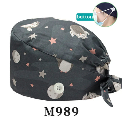Cralom Starry Sky Healthcare Scrub Cap
