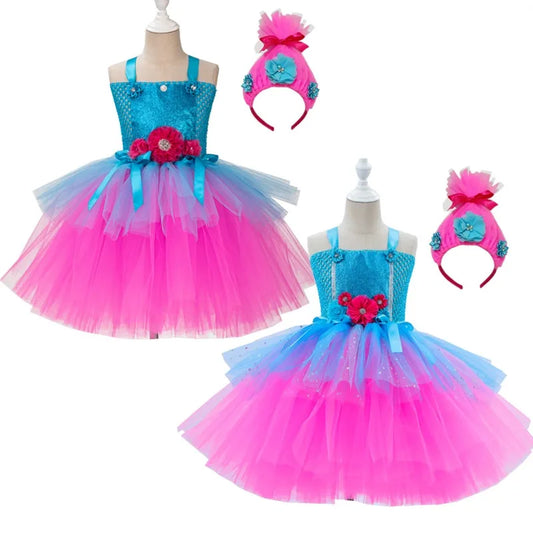 Cralom Princess Magic Hair Elf Dress Costume Wig for Girls Anime Performance