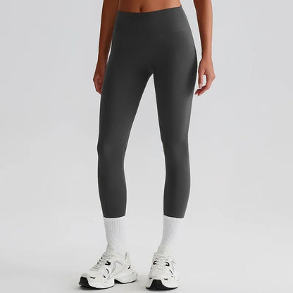 Cralom Seamless High Waist Yoga Pants for Running Outdoor Workout