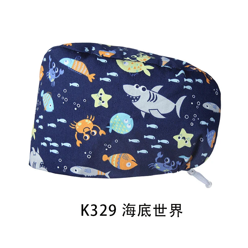 Cralom Unisex Cotton Scrub Cap: Premium Tieback Surgeon Hat