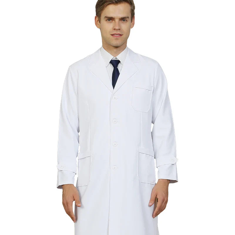 Cralom Silky Lab Coat Dentist Uniform - Anti-static Midriff Coat